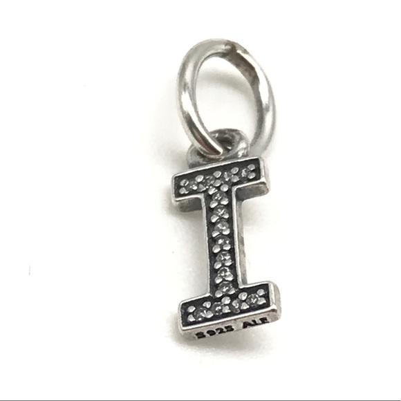 Pandora Letter I CZ Initial Dangle Charm - Picture 1 of 4